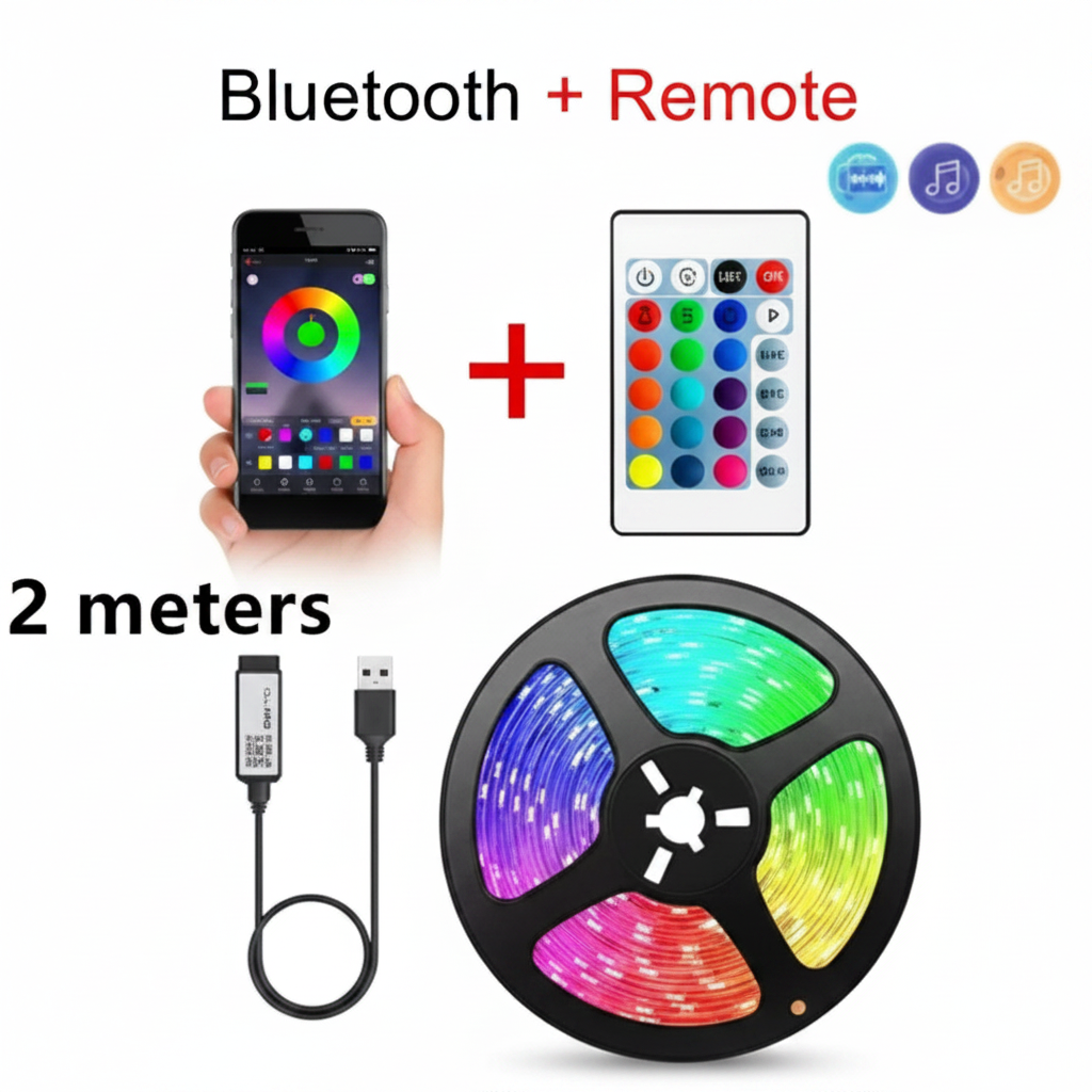 Bande LED Bluetooth 2M