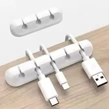 Organisateur de Câbles USB en Silicone – Gestion de Bureau