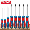 Jeu de tournevis Torx 8 pièces T8-T40 – Acier CR-V & Embouts magnétiques